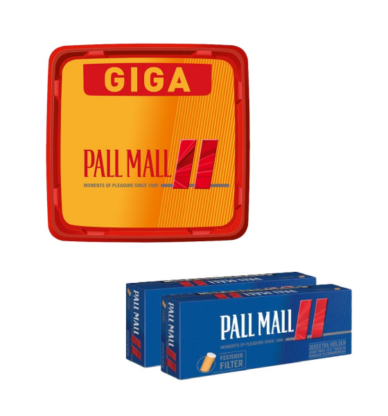 1x PallMall Maxi Box + 2x PM Rot Hülsen