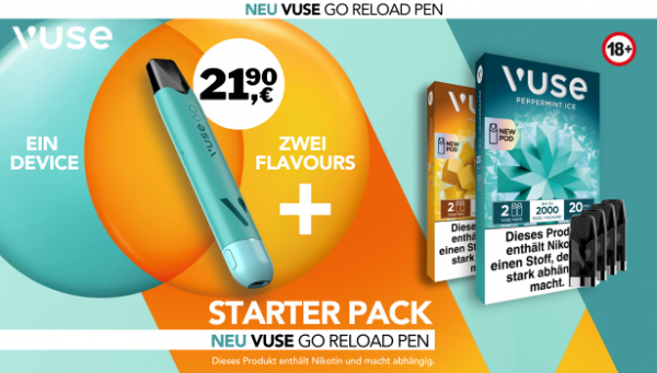 Vuse Go Reload Pen Starter Pack Aktion