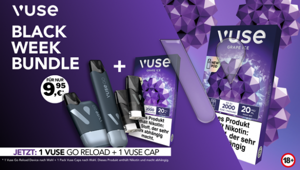 BLACK WEEK BUNDLE Vuse Go Reload Pen Starter Pack Aktion