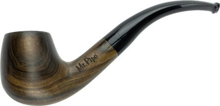 Pfeife "Mr. Pipe"Redwood braun pol. 9mm, ohne Ring, KS-Munds