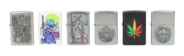 ZIPPO Set Mix 5 mit 6 Zippos