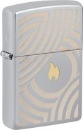 ZIPPO chrom poliert TT "Flame and Circles" 60007243