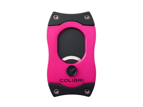 COLIBRI Zigarrenabschneider "S-Cut II" pink/schwarz 26mm