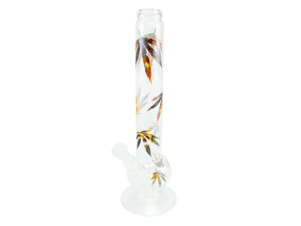 Bong Glas "Multi Leaf", H 37cm, 40mm, S 18,8mm