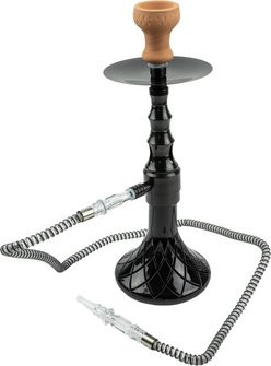 Shisha "Chalifa" schwarz 1er/48cm