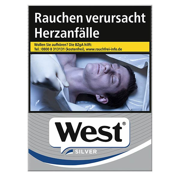 WEST Zigaretten Silver Automatenpackung