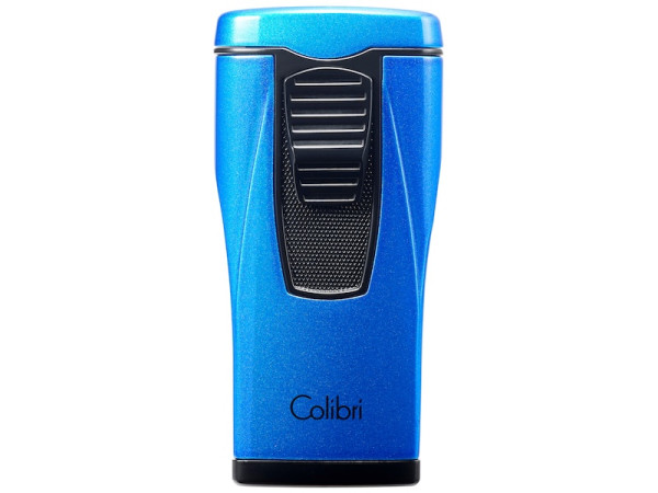 COLIBRI Zigarrenfeuerzeug "Monaco II" metallic blau