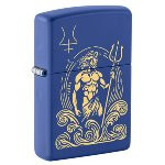 ZIPPO royal blue matt God Neptune 60007354