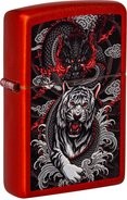 ZIPPO Metallic Red color "Dragon Tiger" 60006977