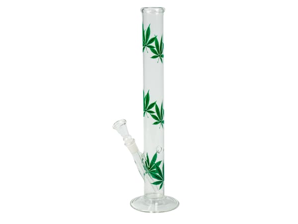 Bong Glas "Greenline", H 35 cm, 25 mm, S 14.5 mm