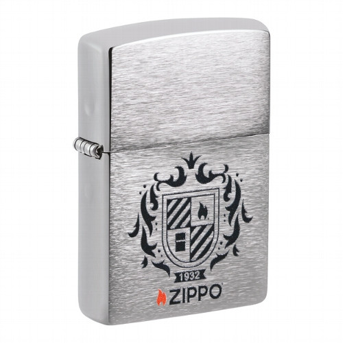 ZIPPO chrom gebuerstet Heraldic Crest 60007303