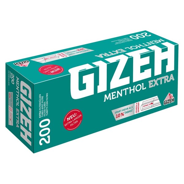 Gizeh Menthol Zigaretten Hülse 200 St. mit Menthol Geschmack