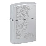 ZIPPO chrom poliert Mohawk Skull 60007343