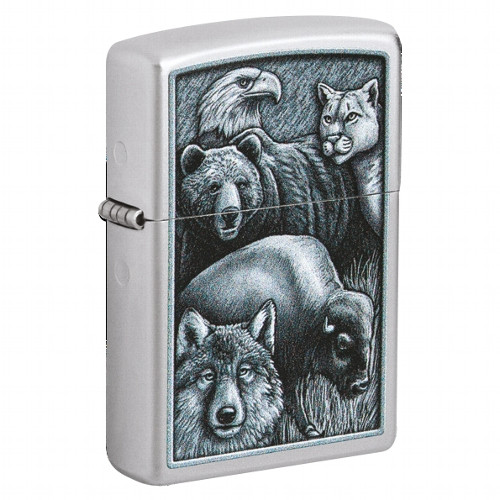 ZIPPO satiniert Fierce Animals 60007213