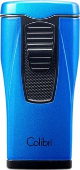 COLIBRI Zigarrenfeuerzeug "Monaco II" metallic blau