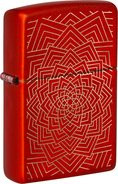 ZIPPO Metallic Red gelasert "Flowering" 60007248