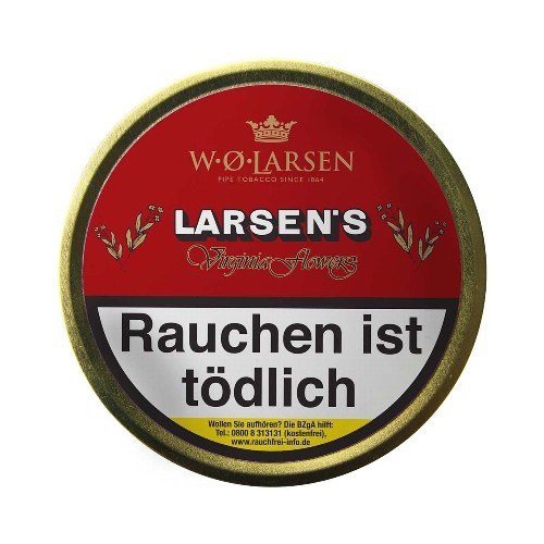 Pfeifentabak W O Larsen S Virginia Flowers 100 G Tabak Borse24 De