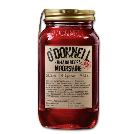 Likör O'DONNELL MOONSHINE Rhababeera 20% Vol.