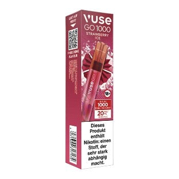 Einweg eZigarette Vuse GO Strawberry Ice 20mg bis zu 1000 Puffs