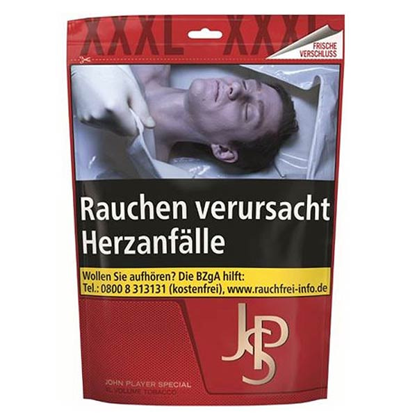 JPS Red Zigarettentabak Volumen XXL 107 G | TABAK-BÖRSE24.de