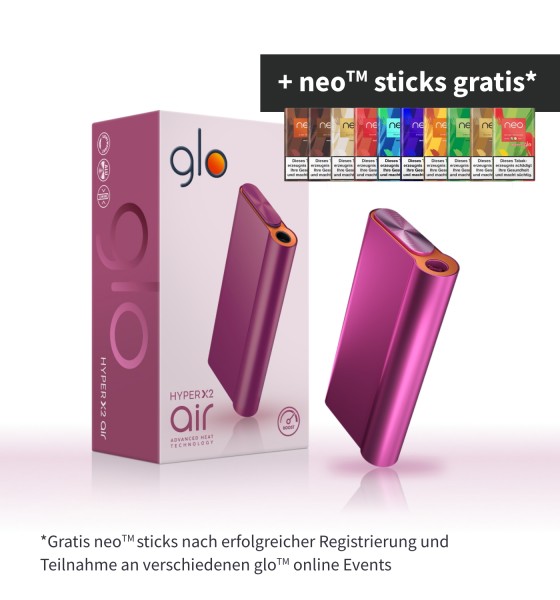 glo hyper X2 Air Device Kit Velvet Pink bis zu 8 neo oder veo