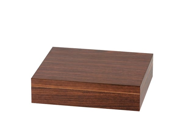 Humidor Walnuss Dekor fuer ca. 15-20 Zigarren