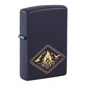 ZIPPO navy matt Campfire Design 60007187