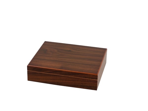 Humidor Walnut Dekor fuer ca. 20 Zigarren