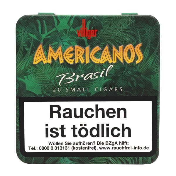 VILLIGER Americanos Brasil 20 Zigarillos