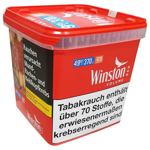 Winston Red Zigarettentabak mit 370 g im Eimer | TABAK-BÖRSE24.de