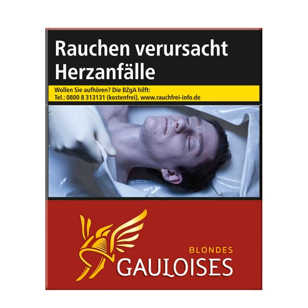 Gauloises Zigaretten Blondes rot