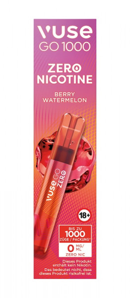 Einweg eZigarette Vuse GO Berry Watermelon 0mg bis zu 1000 Puffs