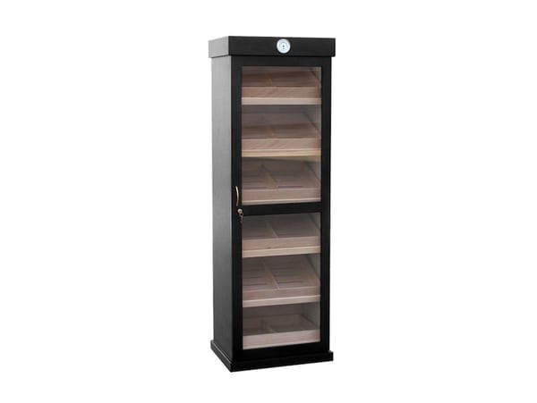 Humidor-Schrank schwarz matt