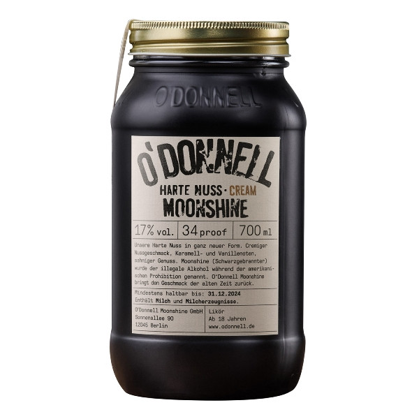 Likör O'DONNELL MOONSHINE Harte Nuss Cream 17% Vol.