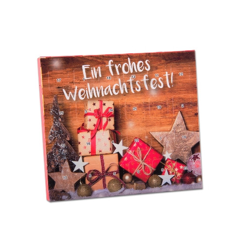 Adventskalender XS-Format Brandt-Knusperkugeln inkl. Tisch-Aufsteller